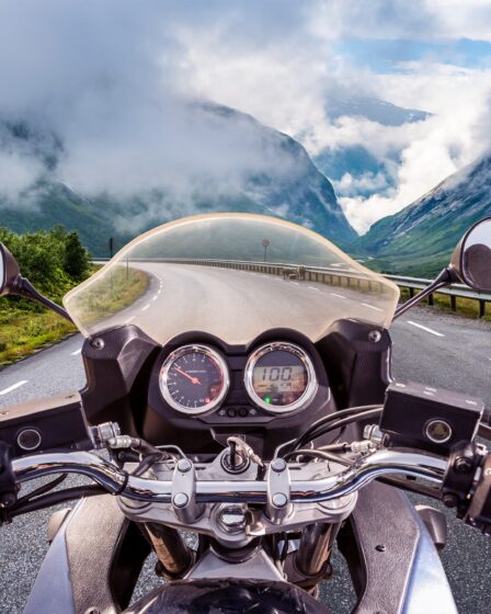 Biker First-person view