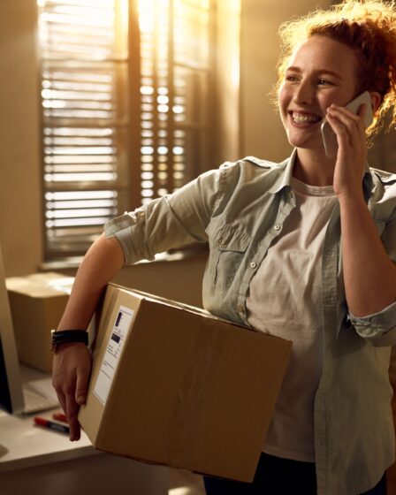 The package is ready, I'm on my way!