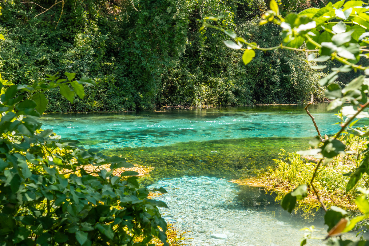 œil bleu albanais