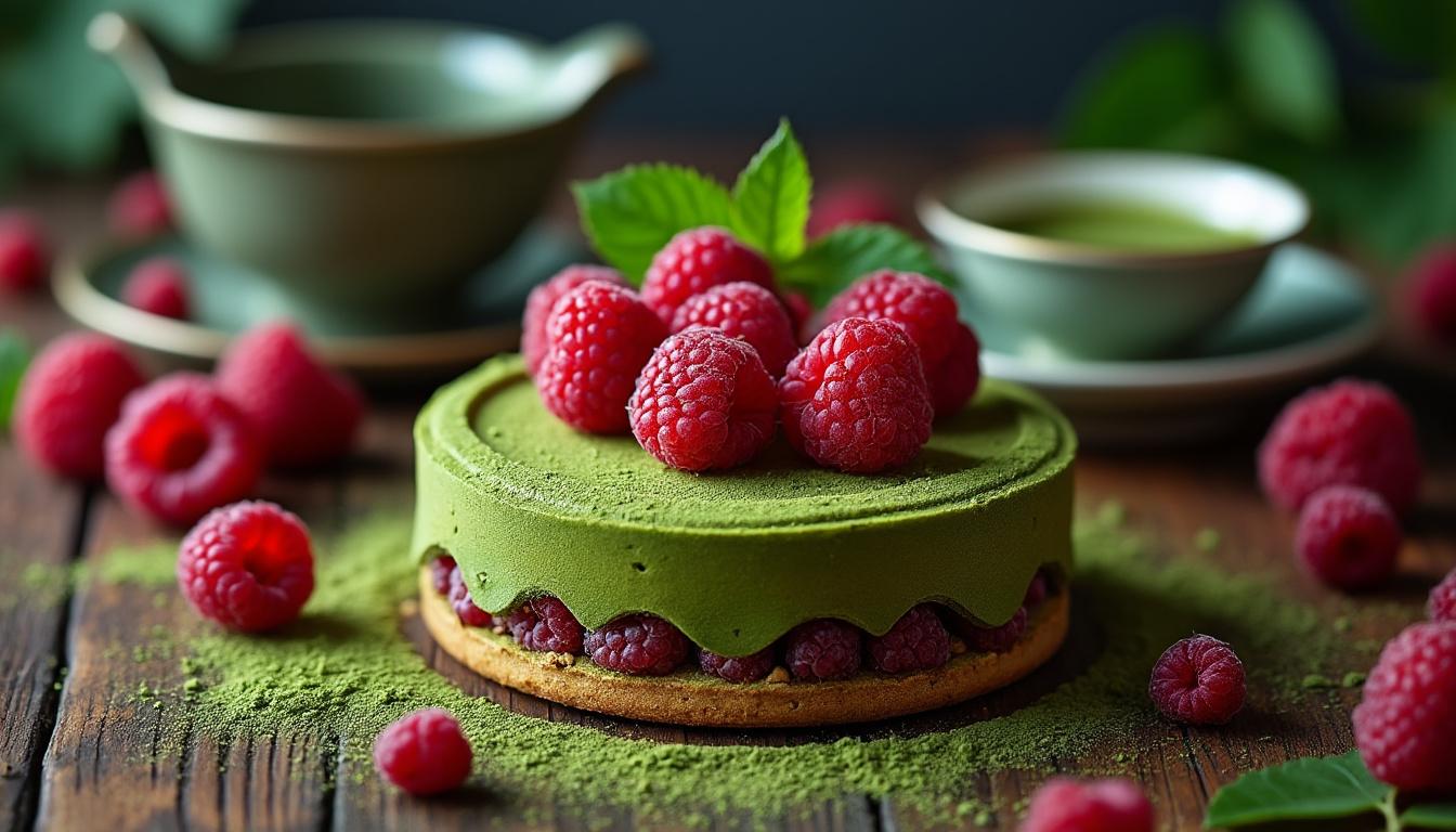 découvrez comment préparer un financier moelleux au thé matcha et aux framboises pour surprendre et régaler vos invités avec un dessert raffiné et original.