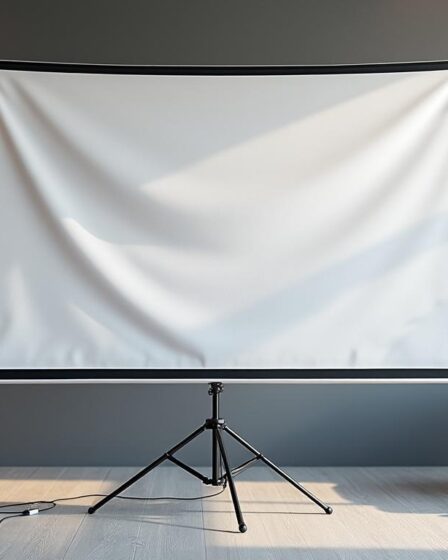 découvrez les erreurs courantes à éviter lors de l'utilisation d'un écran de projection sur trépied pour garantir une installation parfaite et une image de qualité.