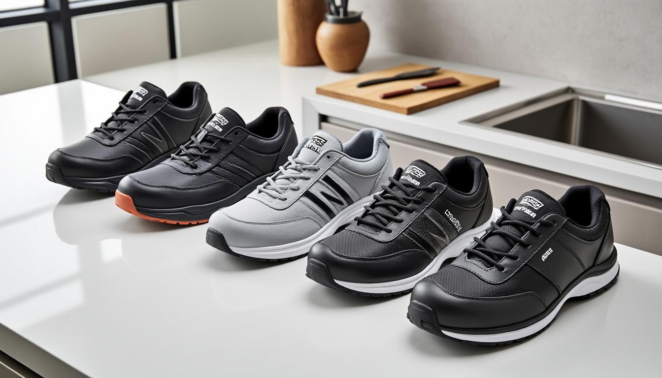 découvrez les meilleures marques proposant des chaussures de sécurité grande taille spécialement conçues pour la cuisine, alliant confort, protection et durabilité.