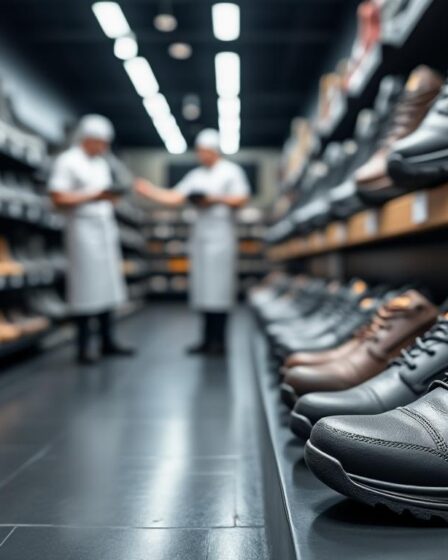 découvrez les meilleures marques proposant des chaussures de sécurité en grande taille spécialement conçues pour les professionnels de la cuisine. confort, protection et style au rendez-vous pour vos pieds tout au long de votre journée de travail.