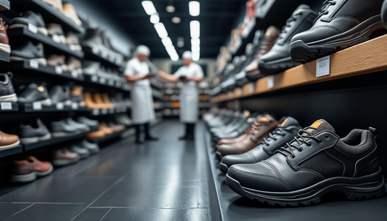 découvrez les meilleures marques proposant des chaussures de sécurité en grande taille spécialement conçues pour les professionnels de la cuisine. confort, protection et style au rendez-vous pour vos pieds tout au long de votre journée de travail.