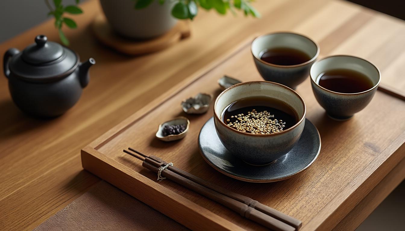 découvrez l'harmonie parfaite entre le thé japonais au riz soufflé et la cuisine asiatique, pour une expérience gustative authentique et raffinée.