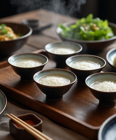 découvrez l'équilibre parfait entre le thé japonais au riz soufflé et la cuisine asiatique pour une expérience gustative unique et harmonieuse.