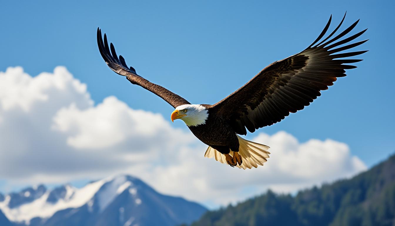 découvrez comment la vitesse impressionnante de l'aigle lui permet de défier la gravité et de dominer les airs avec puissance et agilité.