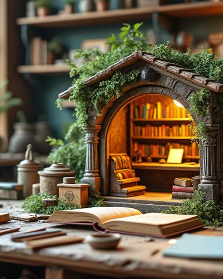 découvrez comment la boutique de maquettes book nook sublime votre passion en véritables œuvres d'art grâce à des créations uniques et détaillées.