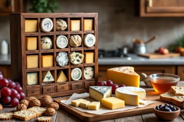 découvrez le calendrier de l'avent fromage, l'idée cadeau originale parfaite pour les gourmets et amateurs de saveurs fromagères. une surprise quotidienne à savourer pendant les fêtes !