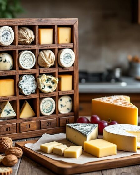 découvrez le calendrier de l'avent fromage, l'idée cadeau originale parfaite pour les gourmets et amateurs de saveurs fromagères. une surprise quotidienne à savourer pendant les fêtes !