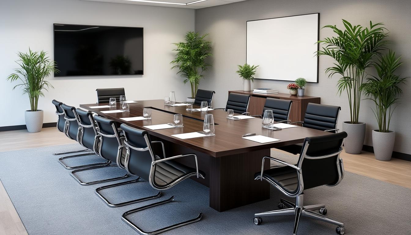 découvrez notre mobilier de bureau avec des tables de réunion professionnelles alliant design, confort et fonctionnalité pour optimiser vos espaces de travail.