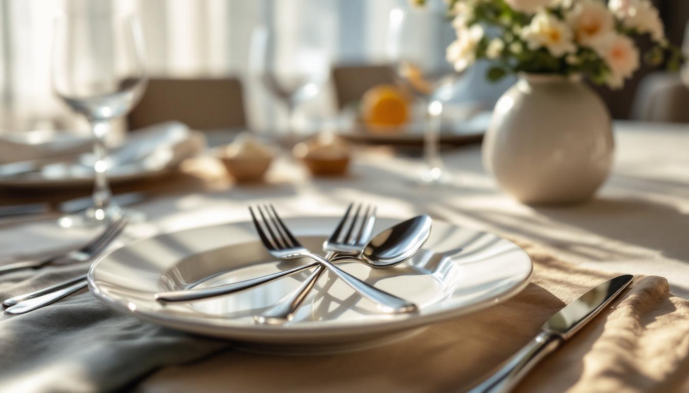 découvrez la signification du couvert croisé dans l'assiette lors des repas raffinés et apprenez à interpréter ce signe subtil de la gastronomie.