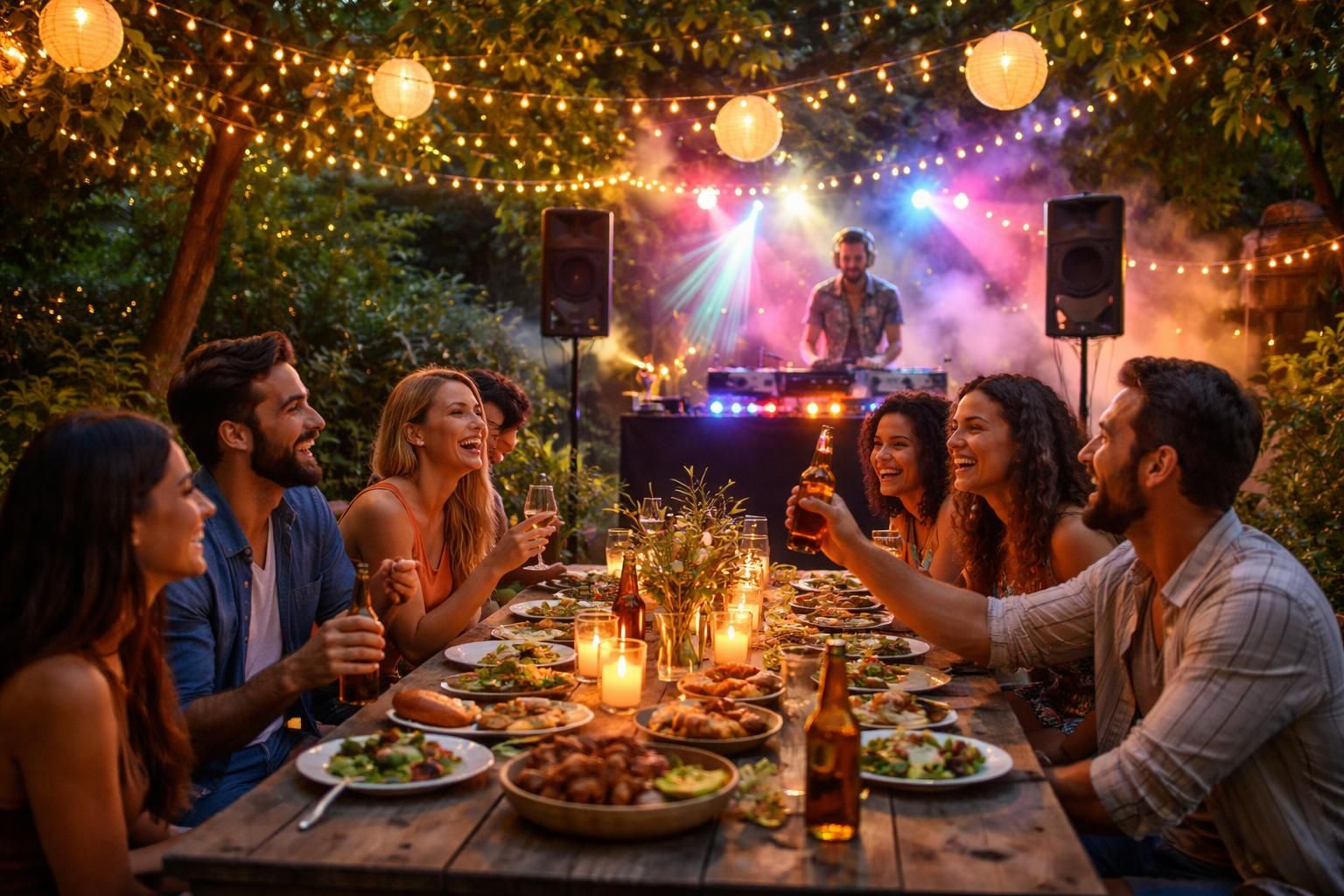 découvrez comment une sonorisation festive de qualité transforme vos soirées d'été dans le jardin en moments inoubliables, rythmés par une ambiance musicale optimale.