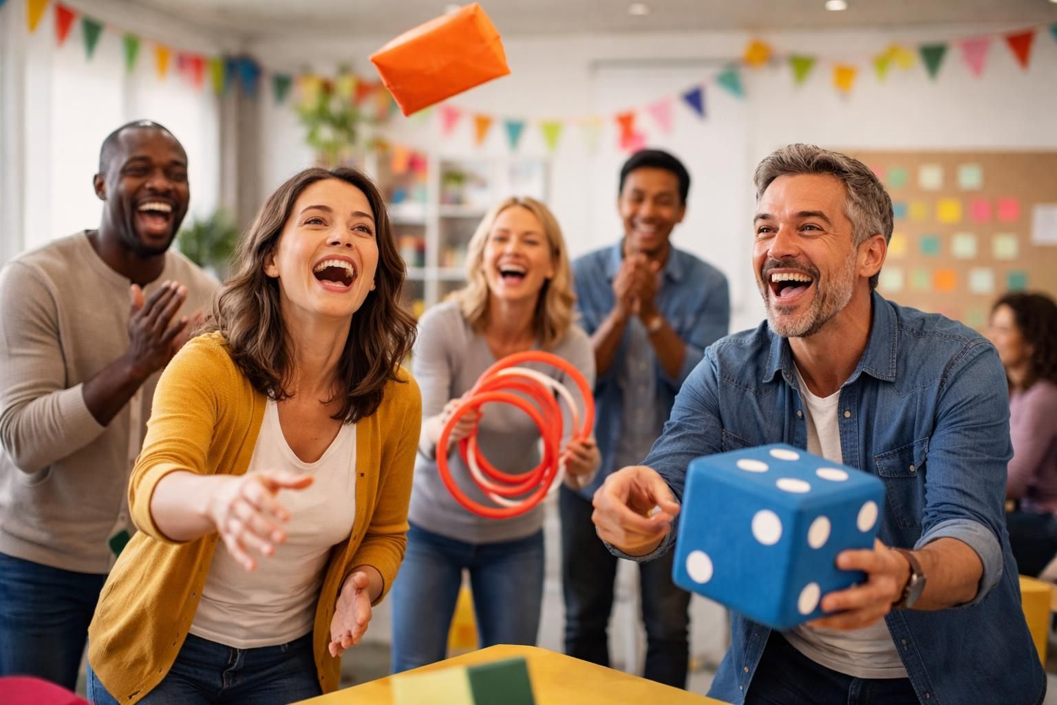 découvrez des animations ludiques pour adultes conçues pour renforcer la cohésion d'équipe à travers des activités divertissantes et participatives.