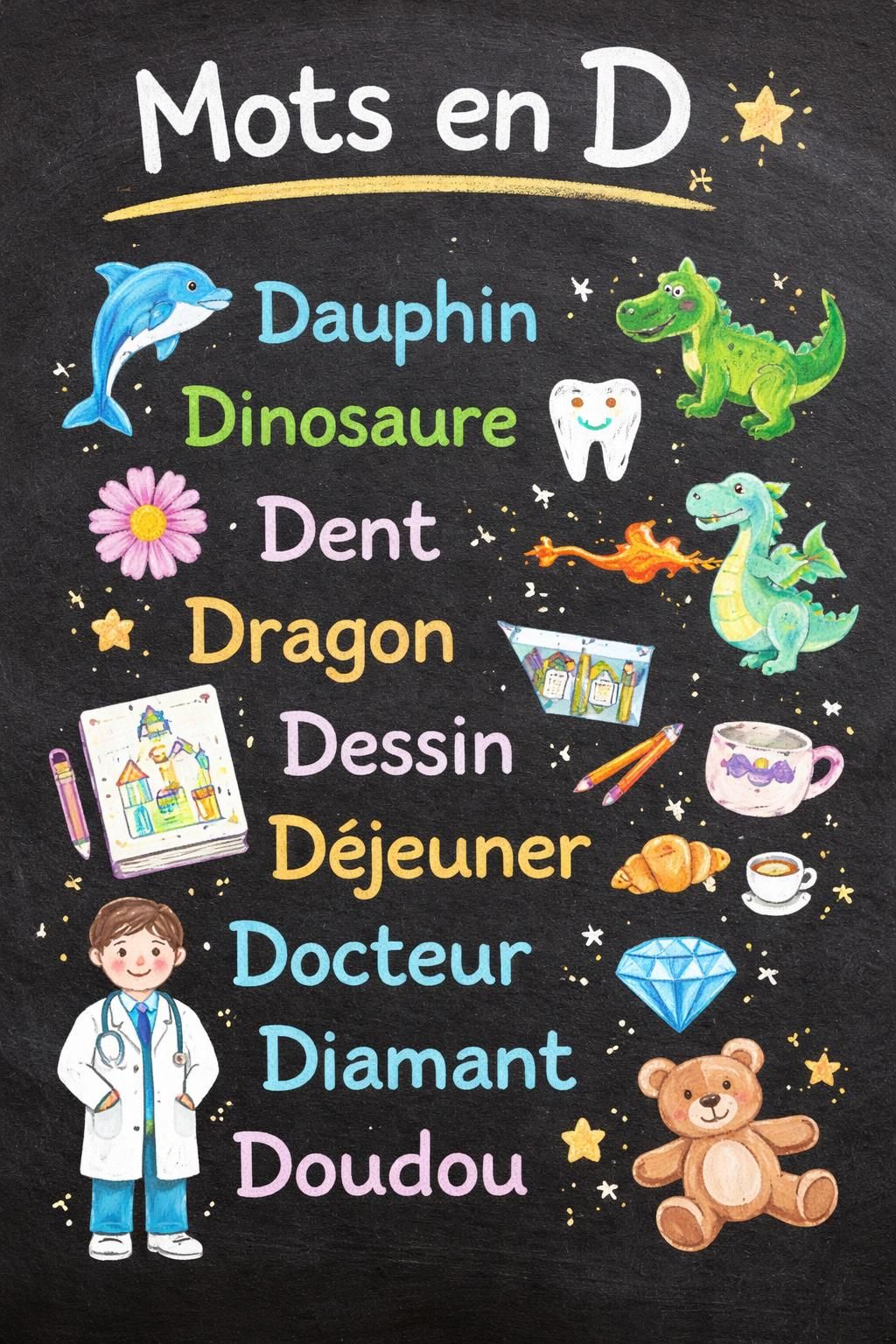 découvrez une méthode simple pour apprendre le français grâce à une liste complète des mots commençant par la lettre d. améliorez votre vocabulaire facilement et efficacement.