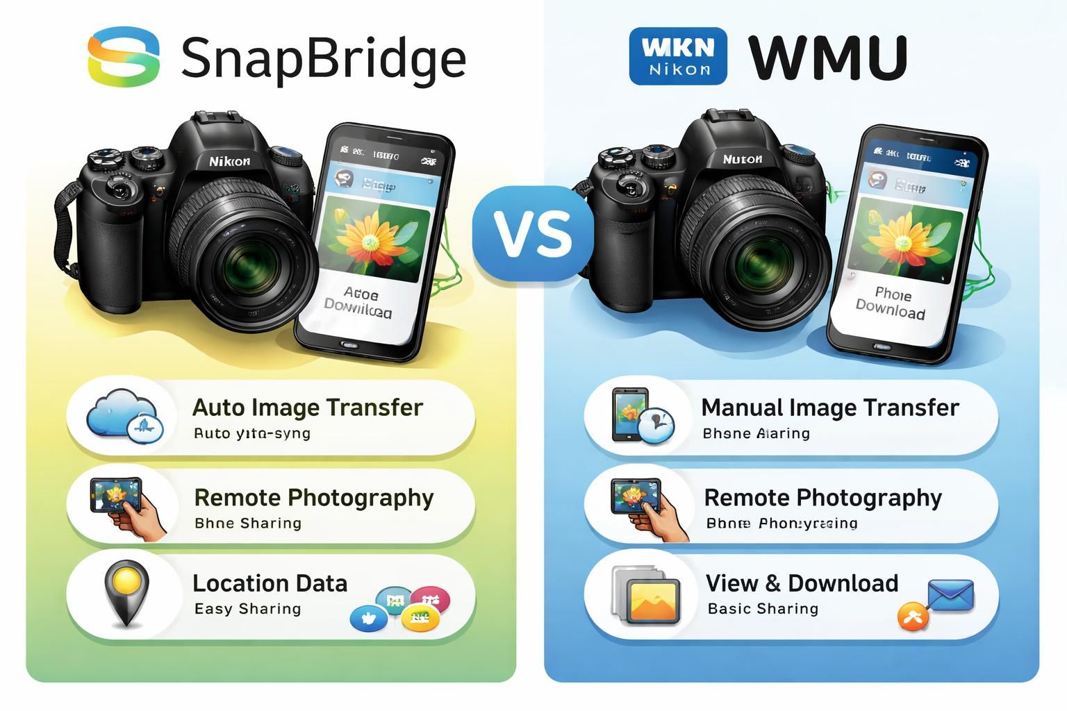 découvrez pourquoi il est important de différencier snapbridge et wmu, deux technologies clés pour la connexion et le transfert de données entre appareils photo et smartphones.