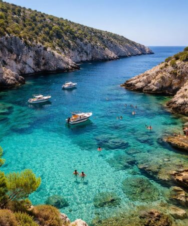 découvrez porto limnionas à zakynthos, une crique incontournable aux eaux cristallines et paysages époustouflants, idéale pour les visiteurs en quête de nature et de détente.
