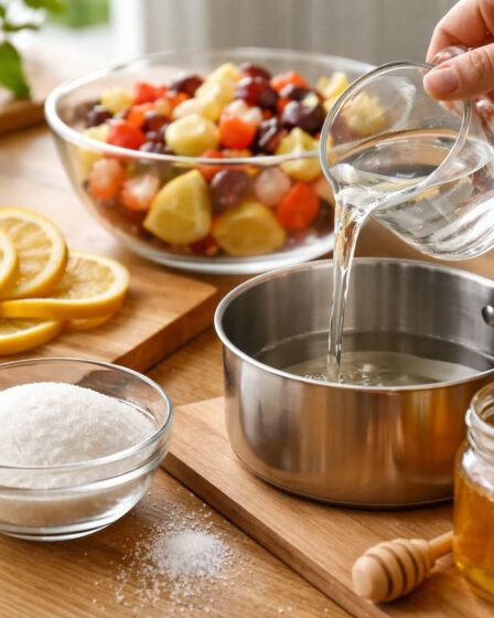 apprenez à préparer facilement un sirop maison pour sublimer vos salades de fruits avec cette recette simple et délicieuse.