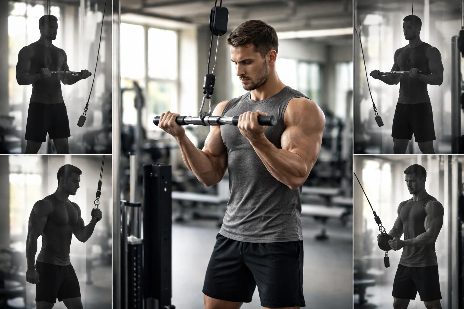 découvrez comment l'exercice des biceps à la poulie et ses variantes peuvent enrichir vos entraînements pour des bras plus forts et sculptés.