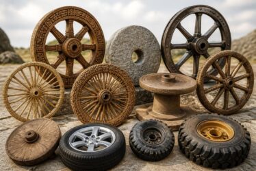 explorez les différentes formes et évolutions de l'invention de la roue à travers les cultures et les époques dans le monde entier.