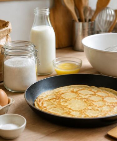 découvrez une recette de crêpe simple à réaliser avec des ingrédients du placard pour un résultat moelleux et délicieux à chaque fois.